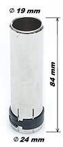 Сопло МS 36 Ø 19 цилиндрическое с кольцом