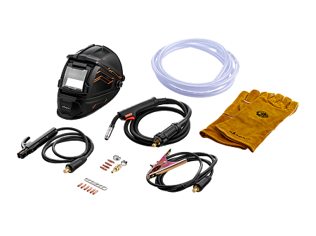 Сварочный аппарат СВАРОГ REAL SMART MIG 200 (N2A5) Black (маска+краги)