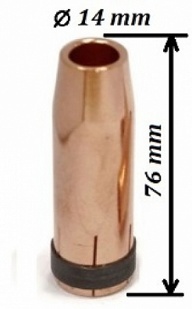 Сопло МS 400/500 d-14 коническое медное с кольцом